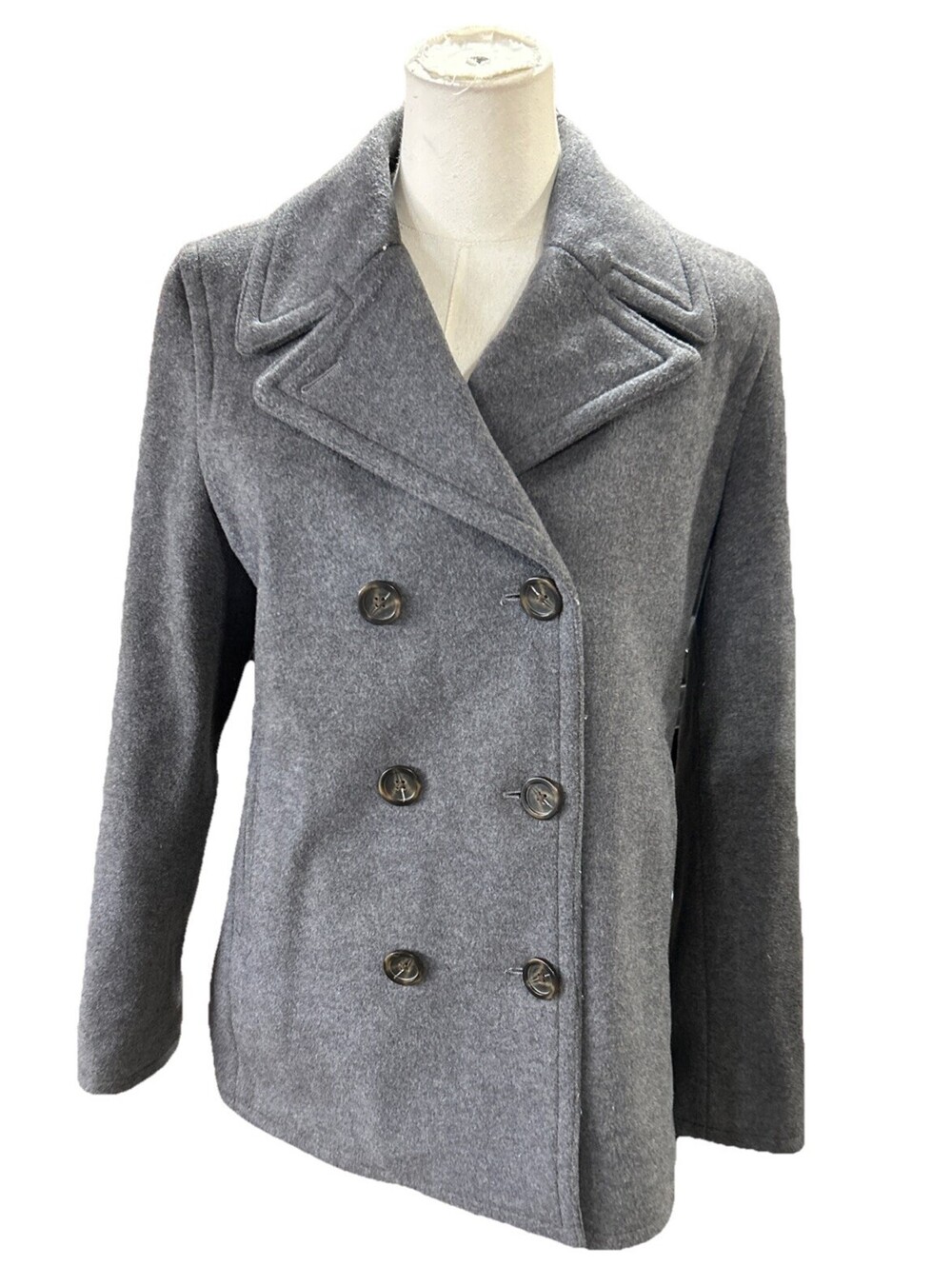 Gap Women’s Wool Coat M Grey Double Breasted